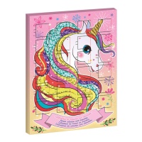 Calendario d'Avvento Unicorno colorato