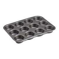 Stampo per muffin in alluminio 26 x 20 x 2,5 cm - Kinvara - 12 cavità