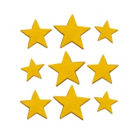 Decorazioni di zucchero stelle dorate - Decora - 9 unità