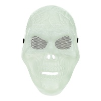 Maschera di teschio umano fosforescente