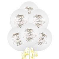 Palloncini in lattice Happy Birthday to You 30 cm - PartyDeco - 50 unità