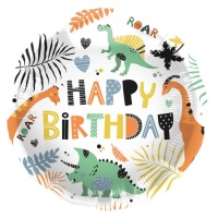Palloncino Happy Birthday Dino 45 cm - Folat