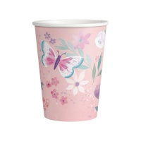 Bicchieri da 250 ml con Farfalle - 8 pezzi
