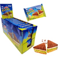 Mr Bitel Pixel di cioccolato con crema di pistacchio da 30 gr - 24 unità