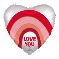 Palloncino cuore Love You da 45 cm - Anagram