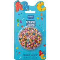 Decorazioni sprinkles alfabeto arcobaleno da 25 gr - PME
