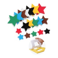 Stelline adesive colorate di gomma eva