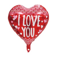 Palloncino I Love You cuore rosso 45 cm