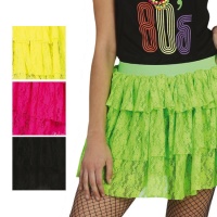 Gonna neon anni '80 da donna