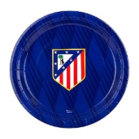 Piatto Atlético de Madrid blu 23 cm - confezione da 8
