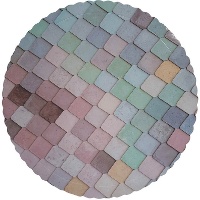 Base per torta di 25 x 25 x 0,3 cm con design astratto - 1 unità