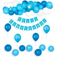 Ghirlanda di palloncini e striscioni di Buon Compleanno - 42 pezzi