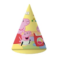 Cappellini a cono Peppa Pig - confezione da 6