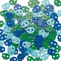 Coriandoli di teschi colorati da 56,6 gr