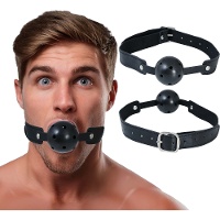 Bavaglio a palla con collare regolabile