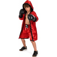 Costume da pugile rosso per bambino