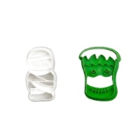 Taglia biscotti di Frankenstein e mummia - Decora - 2 pezzi