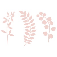 Decorazione di rami di carta rosa - 9 unità