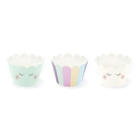 Cupcake Wrappers Unicorno - 6 pz.