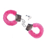 Manette in metallo con capelli rosa