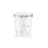 Bicchieri Unicorno con stelle da 180 ml - 6 unità