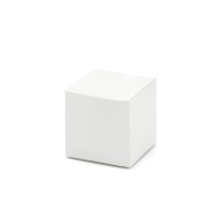Scatola bianca quadrata da 5 cm - 10 unità