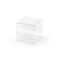 Scatola quadrata trasparente 5 cm - 10 unità