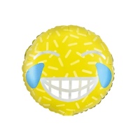 Palloncino rotondo Emoji sorridente 45 cm - PartyDeco