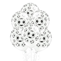 Palloncini in lattice palloni calcio da 30 cm - PartyDeco - 6 unità