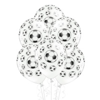 Palloncini in lattice da calcio 30 cm - PartyDeco - 6 pz.