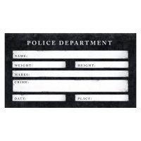 Cartello arrestato per photo booth - 1 unità