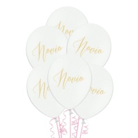 Palloncino in lattice bianco Novio 30 cm - PartyDeco - 50 unità