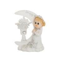 Figura per torta della Mia Prima Comunione con decorazione bambina - 9 cm