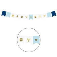 Festone Baby Boy blu - 1,60 m