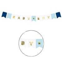 Striscione Baby Boy blu - 1,60 m