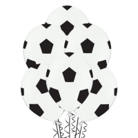 Palloncini in lattice tema calcio da 30 cm - PartyDeco - 6 unità