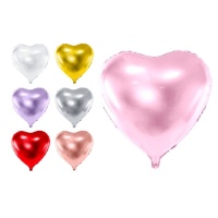 Palloncino cuore colorato XL da 61 cm - PartyDeco - 1 unità