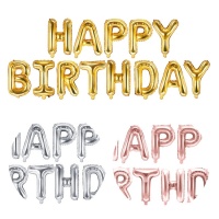 Palloncino scritta Happy Birthday da 35 cm - PartyDeco