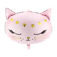 Palloncino XL testa di gatto - 50 x 40 cm - PartyDeco