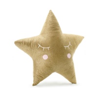 Peluche a forma di stella dorata - 38 x 38 cm