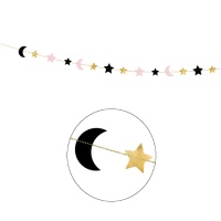 Festone stelle e luna di 3,50 m