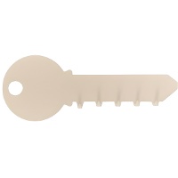 Portachiavi a forma di chiave - DCasa - 1 unità