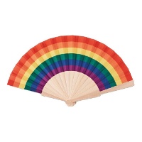Ventaglio arcobaleno di legno