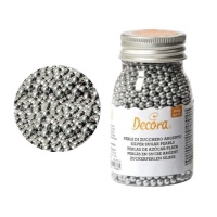 Spruzzi di perle argentate medie da 100 gr - Decorare