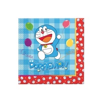 Tovaglioli Doraemon da 16,5 x 16,5 cm - 20 unità