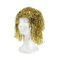 Parrucca metallizzata dorata
