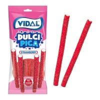 Liquirizia frizzy alla fragola ripiena - Fini sour pencils - 90 g