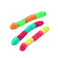 Vermi multicolore con zucchero frizzy- Fini - 1 kg