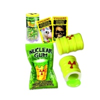 Chewing gum barile nucleare con ripieno liquido - Fini - 50 unità