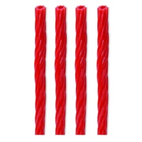 Liquirizia intrecciata alla fragola - Fini twisted straws - 150 g